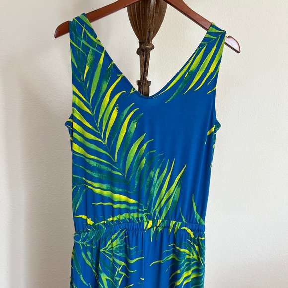 AmberNoon II by Dr. Erum Ilyas Size S Sleeveless UPF 50 Cropped Painted Jumpsuit - Picture 10 of 15